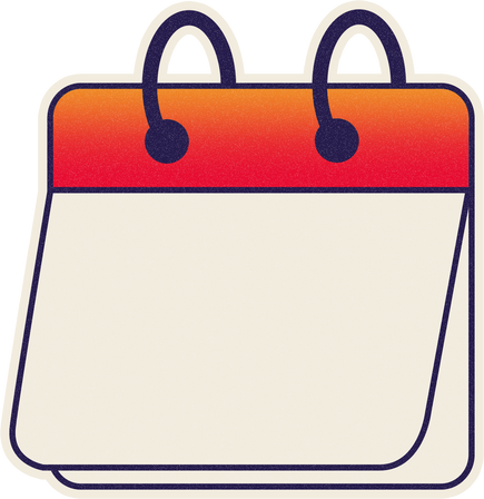 Grainy Gradient  Singles Day Calendar Sticker 